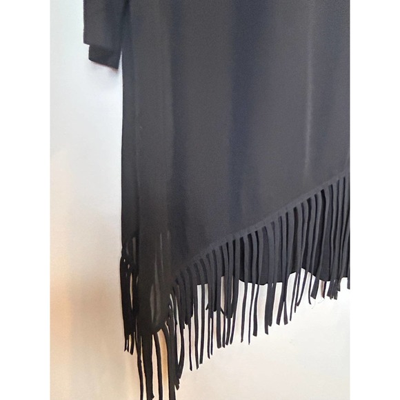 Chicos Long Sleeve Blouse Fringe Chico Size 0 Small Size 4 - Picture 3 of 10